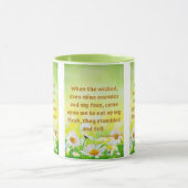 Psalmen 27:2 KJV Bijbel Schrift afbeelding tweekle Mok (Midden)