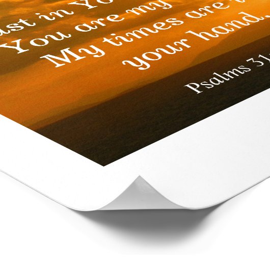 Psalmen 31: 14-15 poster (Hoek)