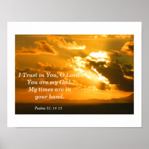 Psalmen 31: 14-15 poster