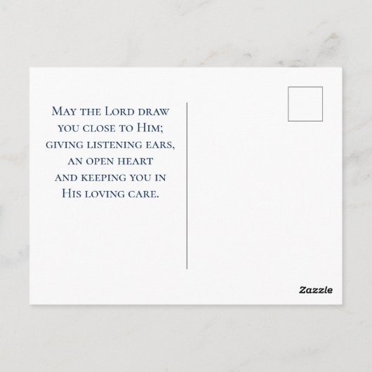 Psalmen 33:12 Gezegend is de natie USA Vlag Briefkaart (Achterkant)