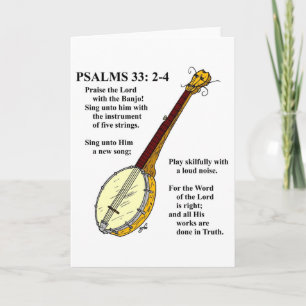 PSALMEN 33: Paise Lord met de Banjo Kaart