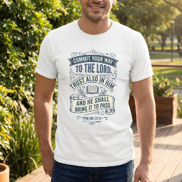 Psalmen 37:5 Inspirerende Christelijke T-shirt