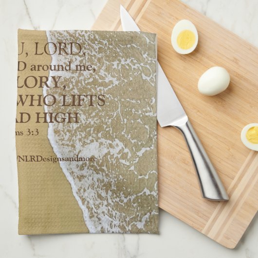 Psalmen 3:3 Mijn Schild Theedoek (Quarter Fold)