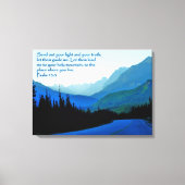 Psalmen 43:3 Inspirerend Canvas Print (Voorkant)