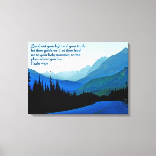 Psalmen 43:3 Inspirerend Canvas Print (Voorkant)