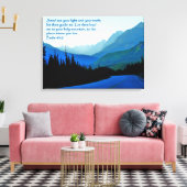 Psalmen 43:3 Inspirerend Canvas Print (Insitu (Woonkamer))