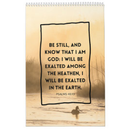 Psalmen 46:10 KJV Wees Stil Christelijke Bijbelver Kalender