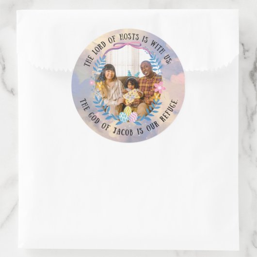 PSALMEN 46:7 RONDE STICKER (Tas)