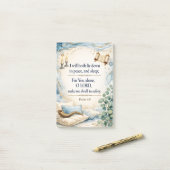 Psalmen 4:8 - Ik zal zowel gaan liggen Post-it® Notes (Op bureau)