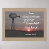Psalmen 73:23 - Kunstprint Poster (Voorkant)