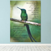 Psalmen 91:1-4 Inspirerend Canvas Print (Insitu (Houten vloer))