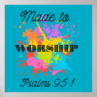 Psalmen 91:1 Bijbelvers T-shirt - Made to Worship Poster