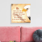 Psalmen 91:4 canvas afdruk (Insitu (Woonkamer))