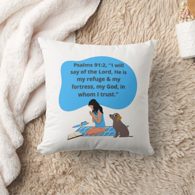 Psalmen 91 Accent Pillow Kussen (Deken)