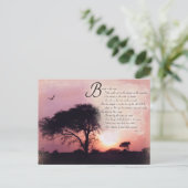 Psalmen Aanmoediging Inspirerend Bijbelvers Briefkaart (Staand voorkant)