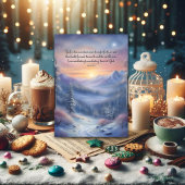 Psalmen Bijbelvers Winterlandschap Kerst Feestdagenkaart