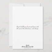 Psalmen Bijbelvers Winterlandschap Kerst Feestdagenkaart (Achterkant)