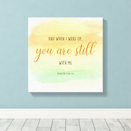 psalmen die je nog steeds bij me hebt , Christelij Canvas Afdruk (Insitu (Houten vloer))