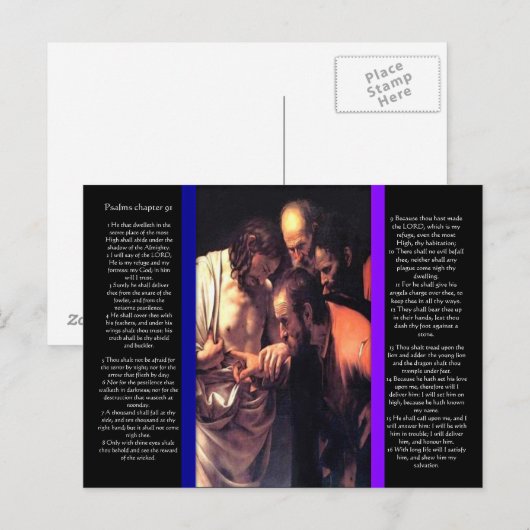 Psalmen hoofdstuk 91 Briefkaart (Voorkant / Achterkant)