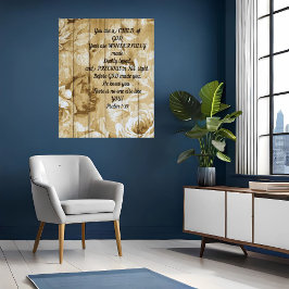 Psalmen Je Bent een Kind van God Bloemen Poster