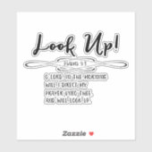 Psalmen Ochtend Gebed Bijbel Verse Sticker (Vel)