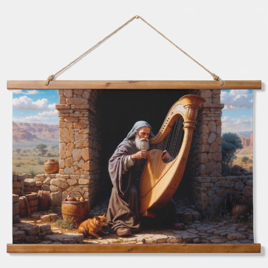 Psalmen van een tijdloze ziel hangend wandkleed (Voorkant)