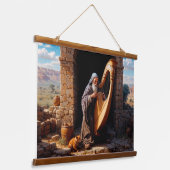 Psalmen van een tijdloze ziel hangend wandkleed (Gebogen)