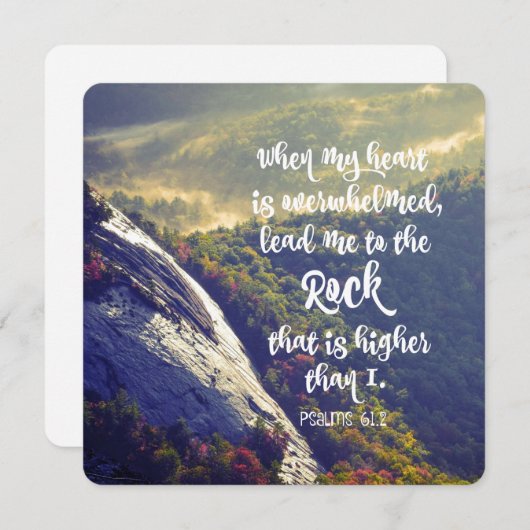 Psalmen: Wanneer mijn Hart Overweldigd Vers is (Voorkant / Achterkant)