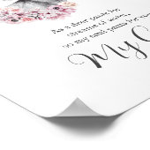 Psalmen Waterverf Herten met Bloemen Poster (Hoek)