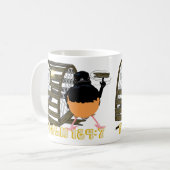 Psalmen — Witte gerompte Shama Koffiemok (Voorkant links)