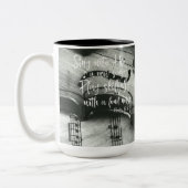 Psalmen: Zing tot Hem het Bijbelvers Tweekleurige Koffiemok (Links)