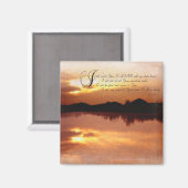 Psalmen & Zonsondergangen, Bijbelse Inspirerende Magneet (Voorkant / Achterkant)