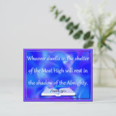 Psalmist onderdak briefkaart (Staand voorkant)