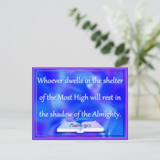 Psalmist onderdak briefkaart (Staand voorkant)