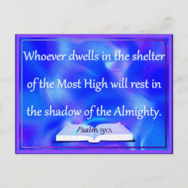 Psalmist onderdak briefkaart