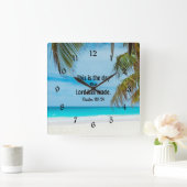 Psalms118:24, dit is de dag... vierkante klok (Huis)