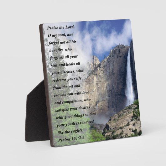 Psalms 103:2-5 fotoplaat (Voorkant)