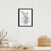 Psalms 103:2 Comforting Healing Bible Quote Angel Poster (Keuken)