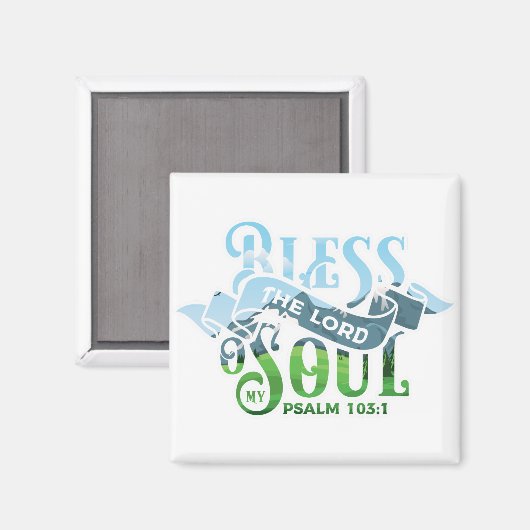 Psalms 103 Christelijk ontwerp Magneet (Voorkant / Achterkant)