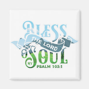 Psalms 103 Christelijk ontwerp Magneet