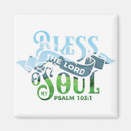 Psalms 103 Christelijk ontwerp Magneet (Voorkant)