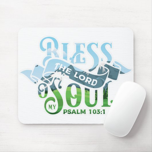 Psalms 103 Christelijk ontwerp Muismat (Met muis)