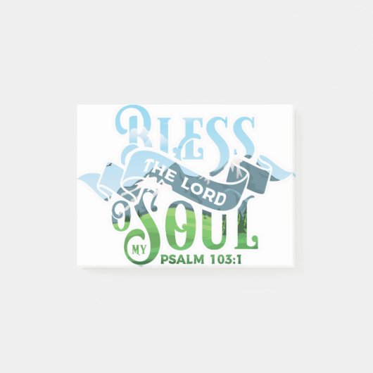 Psalms 103 Christelijk ontwerp Post-it® Notes (Voorkant)