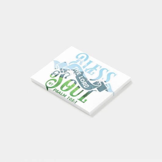 Psalms 103 Christelijk ontwerp Post-it® Notes (Schuin)