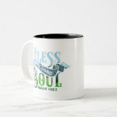 Psalms 103 Christelijk ontwerp Tweekleurige Koffiemok (Voorkant links)