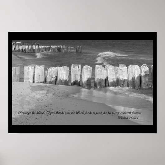 Psalms 106:1-Poster Poster (Voorkant)