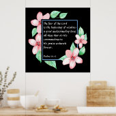 Psalms 111:10 poster (Keuken)