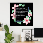 Psalms 111:10 poster (Thuiskantoor)