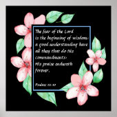 Psalms 111:10 poster (Voorkant)