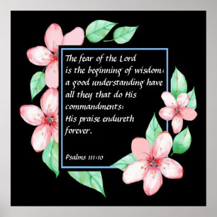 Psalms 111:10 poster
